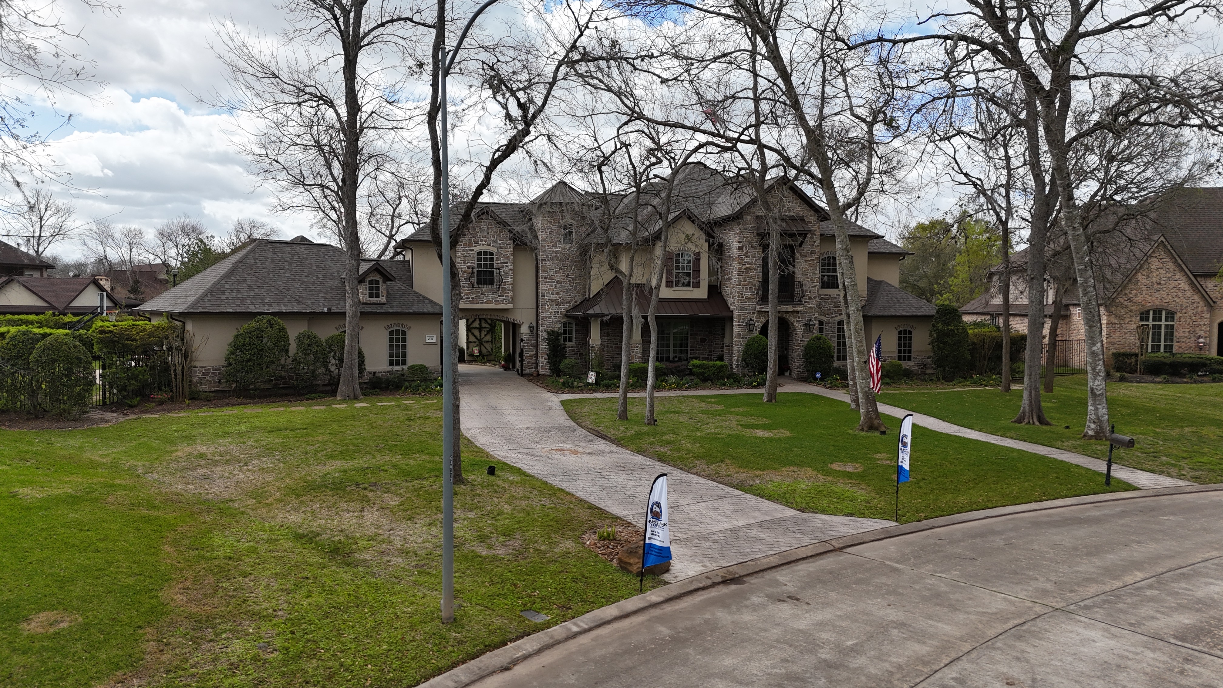 Roof replacement in progress